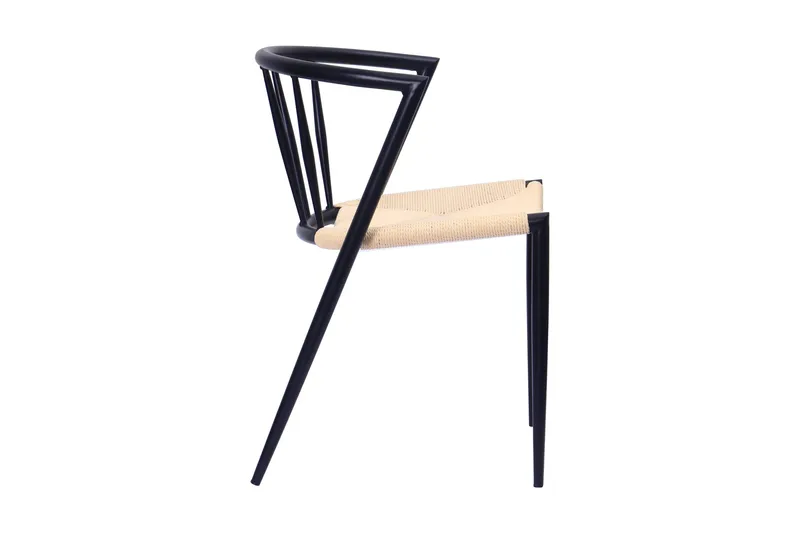 Winston Spisestol - Beige / Metalben sort - Møbler - Stole & lænestole - Spisebordsstole & køkkenstole