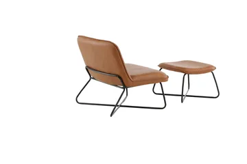 X-lounge Lænestol - Brun - Møbler - Stole & lænestole - Lænestole - Læderstol