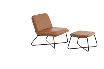 X-lounge Lænestol - Brun - Møbler - Stole & lænestole - Lænestole - Læderstol
