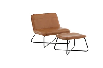 X-lounge Lænestol - Brun - Møbler - Stole & lænestole - Lænestole - Læderstol