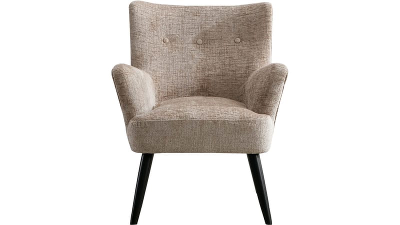 Zevani lænestol i bouclé - Biscuit Cream - Møbler - Stole & lænestole - Lænestole