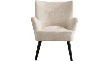Zevani lænestol i bouclé - Cream - Møbler - Stole & lænestole - Lænestole