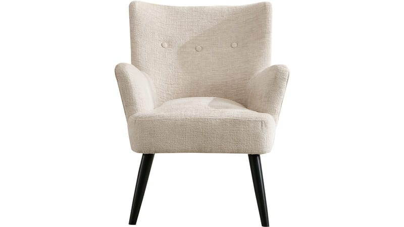 Zevani lænestol i bouclé - Cream - Møbler - Stole & lænestole - Lænestole