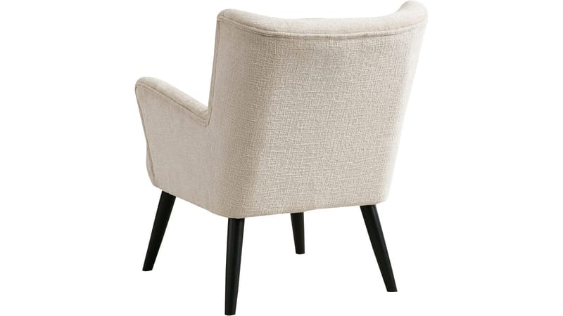 Zevani lænestol i bouclé - Cream - Møbler - Stole & lænestole - Lænestole