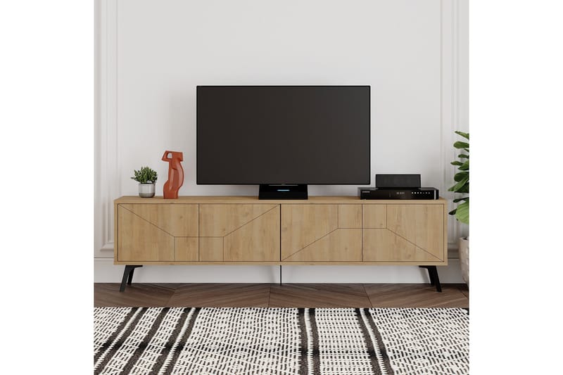 Dune Tv-bord 180x29,6 cm Brun - Hanah Home - Møbler - TV borde & mediemøbler - TV-borde