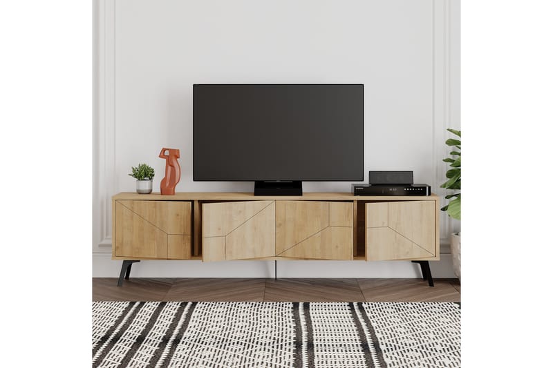 Dune Tv-bord 180x29,6 cm Brun - Hanah Home - Møbler - TV borde & mediemøbler - TV-borde