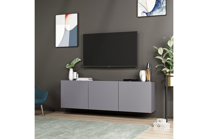 Bruce Tv-bord 150x31 cm Sort - Hanah Home - Møbler - TV borde & mediemøbler - TV-borde