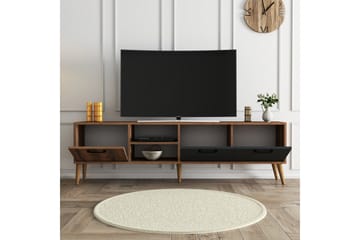 Essexa Tv-bord 180x35 cm Brun/Sort - Hanah Home - Møbler - TV borde & mediemøbler - TV-borde