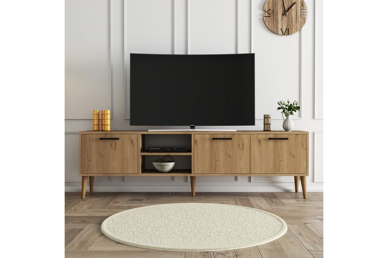 Essexa Tv-bord 180x35 cm Brun - Hanah Home - Møbler - TV borde & mediemøbler - TV-borde