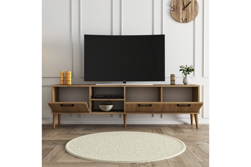 Essexa Tv-bord 180x35 cm Brun - Hanah Home - Møbler - TV borde & mediemøbler - TV-borde