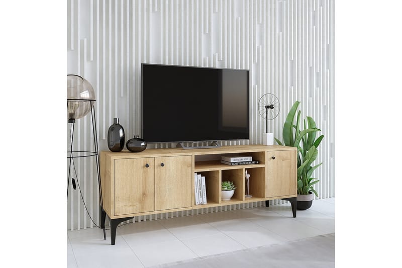 Luna Tv-bænk 150x40 cm Brun - Hanah Home - Møbler - TV borde & mediemøbler - TV-borde