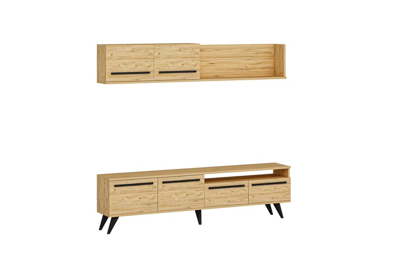 Mono Tv-møbelsæt 180x22 cm Mørk Blå - Hanah Home - Møbler - TV borde & mediemøbler - Tv-møbelsæt