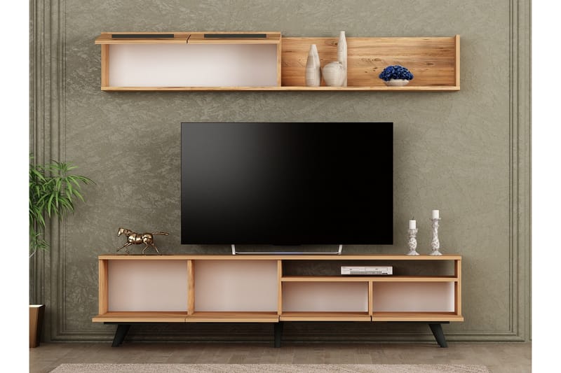 Mono Tv-møbelsæt 180x22 cm Mørk Blå - Hanah Home - Møbler - TV borde & mediemøbler - Tv-møbelsæt