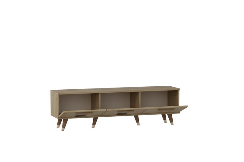 Asimo Tv-bænk 150x35 cm Brun - Hanah Home - Møbler - TV borde & mediemøbler - TV-borde