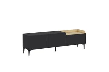 Mijara Tv-bænk 160x37 cm Sort - Hanah Home - Møbler - TV borde & mediemøbler - TV-borde