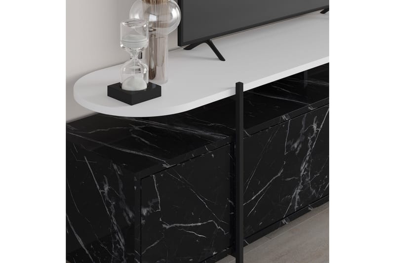 Hanley Tv-möbelset 160x35,6 cm Black/White - Møbler - TV borde & mediemøbler - Tv-møbelsæt