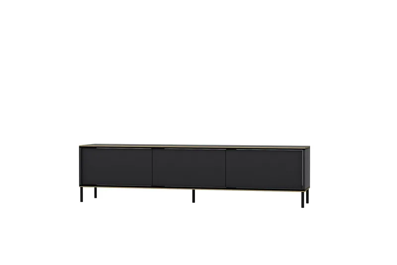 Imaj Tv-bænk 180x35 cm Sort, Hanah Home