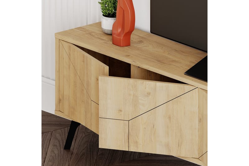 Dune Tv-bord 180x29,6 cm Brun - Hanah Home - Møbler - TV borde & mediemøbler - TV-borde