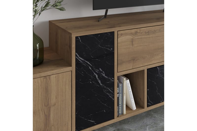 Hermes Tv-möbelset 171,2x35,6 cm Beige Brown/Black - Møbler - TV borde & mediemøbler - TV-borde