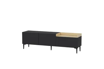 Mijara Tv-bænk 160x37 cm Sort - Hanah Home - Møbler - TV borde & mediemøbler - TV-borde