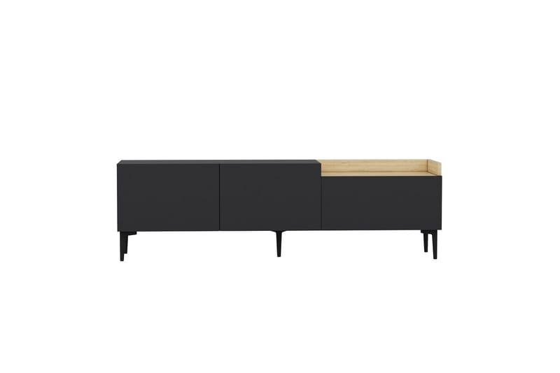 Mijara Tv-bænk 160x37 cm Sort - Hanah Home - Møbler - TV borde & mediemøbler - TV-borde
