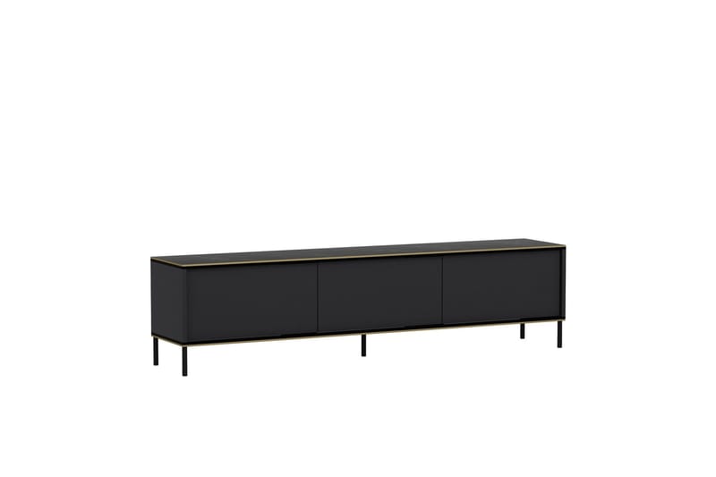 Imaj Tv-bænk 180x35 cm Sort - Hanah Home - Møbler - TV borde & mediemøbler - TV-borde
