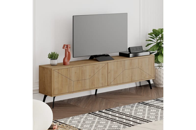 Dune Tv-bord 180x29,6 cm Brun - Hanah Home - Møbler - TV borde & mediemøbler - TV-borde