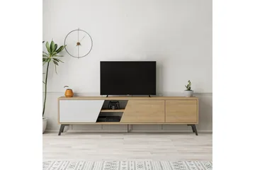 Fiona Tv-bord 180x35,6 cm Brun/Hvid - Hanah Home - Møbler - TV borde & mediemøbler - TV-borde