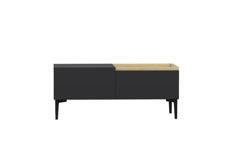 Mijara Tv-bænk 160x37 cm Sort, Hanah Home