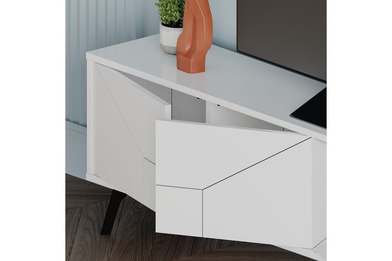 Dune Tv-bord 180x29,6 cm Hvid - Hanah Home - Møbler - TV borde & mediemøbler - TV-borde
