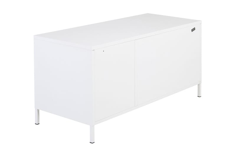 Abstrakt TV-Bord 120 cm Hvid - TV-borde