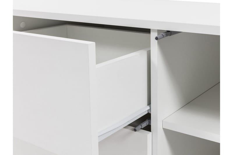 Agawal Fritstående Tv-bord 141 cm med Opbevaring i Malet Træ - Beige - Møbler - TV borde & mediemøbler - TV-borde