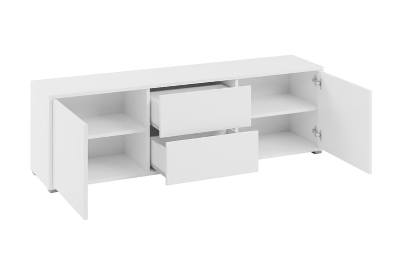 Agawal Fritstående Tv-bord 141 cm med Opbevaring i Malet Træ - Beige - Møbler - TV borde & mediemøbler - TV-borde