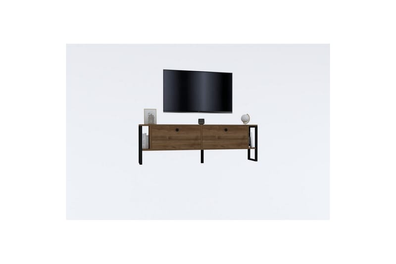 Ahu TV-bænk 160 cm - Valnød - Møbler - TV borde & mediemøbler - TV-borde