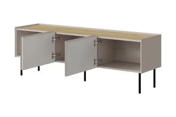 Akie TV-bænk 150 cm - Beige - Møbler - TV borde & mediemøbler - TV-borde