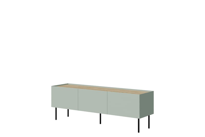 Akie TV-bænk 150 cm - Grøn - Møbler - TV borde & mediemøbler - TV-borde