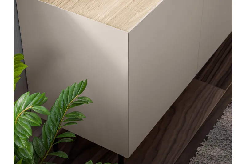 Akie TV-bænk 200 cm - Grøn - Møbler - TV borde & mediemøbler - TV-borde