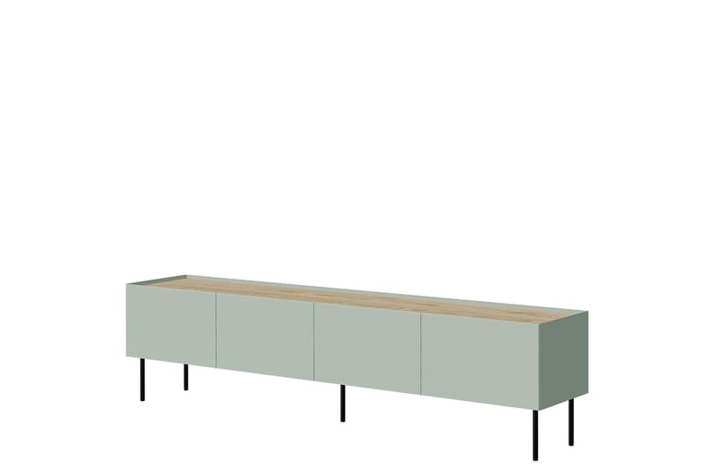 Akie TV-bænk 200 cm - Grøn - Møbler - TV borde & mediemøbler - TV-borde