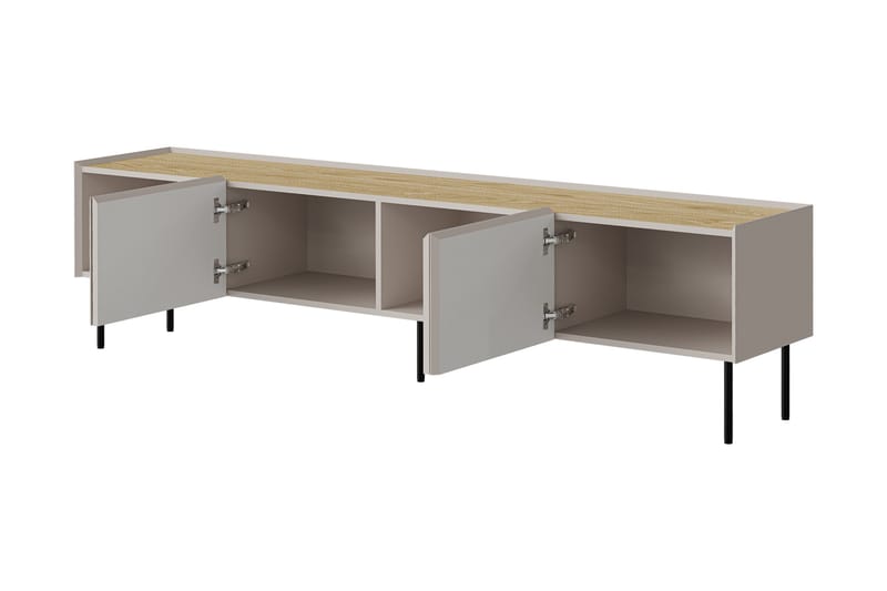Akie TV-bænk 200 cm - Grøn - Møbler - TV borde & mediemøbler - TV-borde