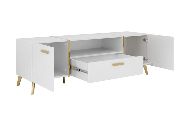 Akihiko TV-bænk 154 cm - Cashmere - Møbler - TV borde & mediemøbler - TV-borde