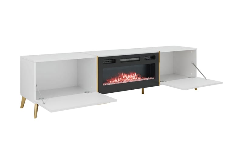 Akihiko TV-bænk 214 cm - Hvid - Møbler - TV borde & mediemøbler - TV-borde