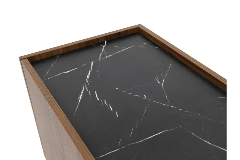 Akihito TV-bænk 144 cm - Brun - Møbler - TV borde & mediemøbler - TV-borde