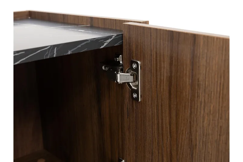 Akihito TV-bænk 144 cm - Brun - Møbler - TV borde & mediemøbler - TV-borde