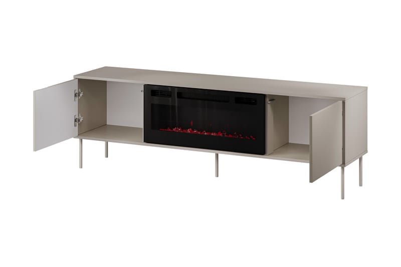 Akiko TV-bænk 180 cm - Beige - Møbler - TV borde & mediemøbler - TV-borde
