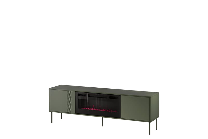Akiko TV-bænk 180 cm - Grøn - Møbler - TV borde & mediemøbler - TV-borde