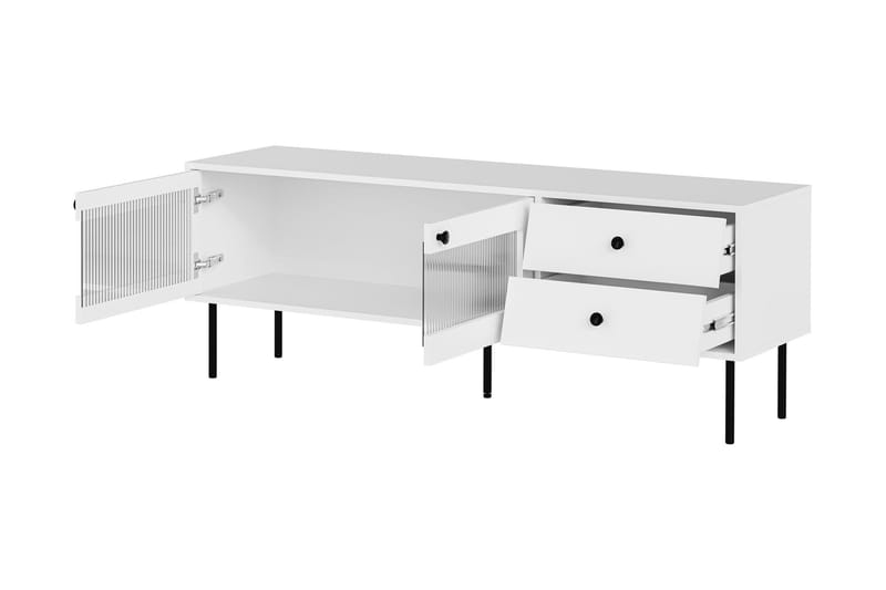Akilesh TV-bænk 150 cm - Hvid - Møbler - TV borde & mediemøbler - TV-borde
