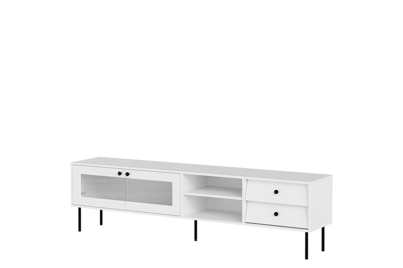 Akilesh TV-bænk 200 cm - Hvid - Møbler - TV borde & mediemøbler - TV-borde