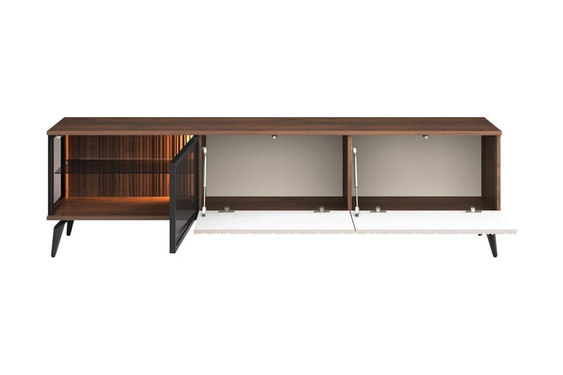 Akinari TV-bænk 180 cm - Brun / Beige - Møbler - TV borde & mediemøbler - TV-borde