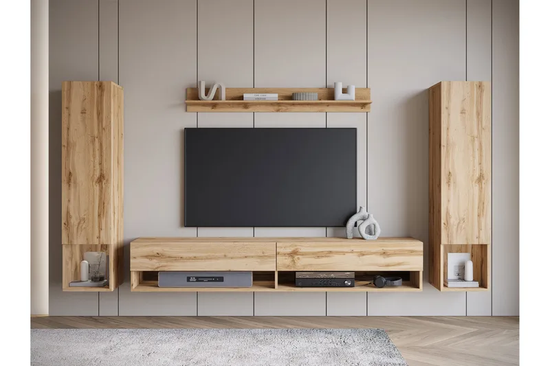Amadeo TV-møbelsæt - Brun - Møbler - TV borde & mediemøbler - Tv-møbelsæt