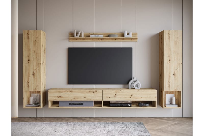 Amadeo TV-møbelsæt - Brun - Møbler - TV borde & mediemøbler - Tv-møbelsæt